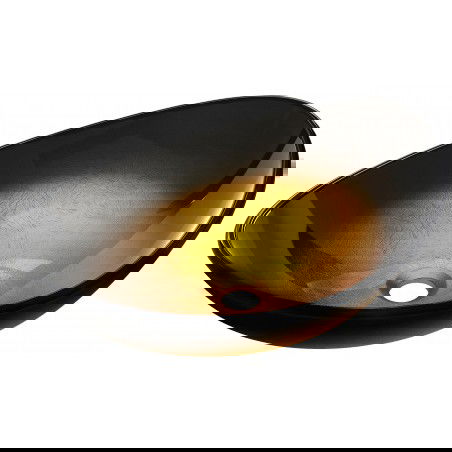 Mexen Sonia szklana umywalka nablatowa 54 x 37 cm, złota ciemna - 24145451