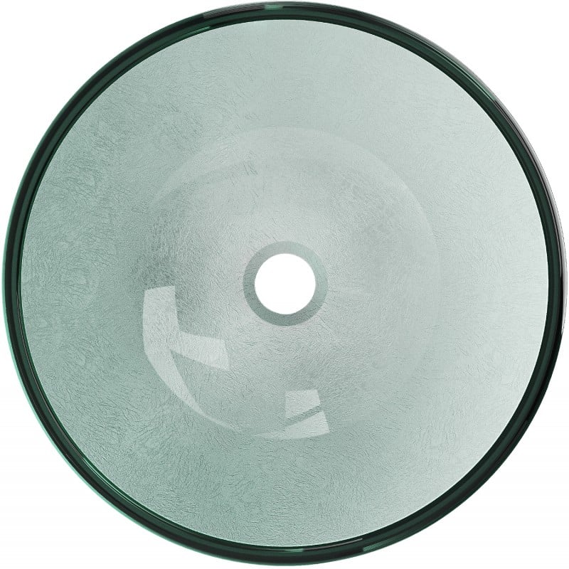 Mexen Mira szklana umywalka nablatowa 42 x 42 cm, srebrna - 24124211