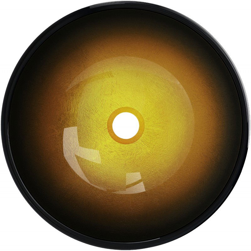 Mexen Mira szklana umywalka nablatowa 42 x 42 cm, złota ciemna - 24124251