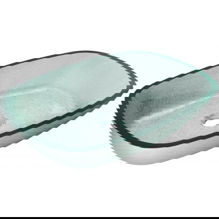 Mexen Araks szklana umywalka nablatowa 54 x 39 cm, srebrna - 24155411