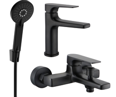 Mexen Lynx R40 zestaw wannowy, czarny - 745903R40-70