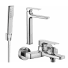 Mexen Lynx R72 zestaw wannowy, chrom - 745913R72-00