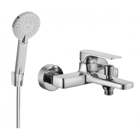 Mexen Lynx R40 bateria wannowa z zestawem prysznicowym, chrom - 74593R40-00