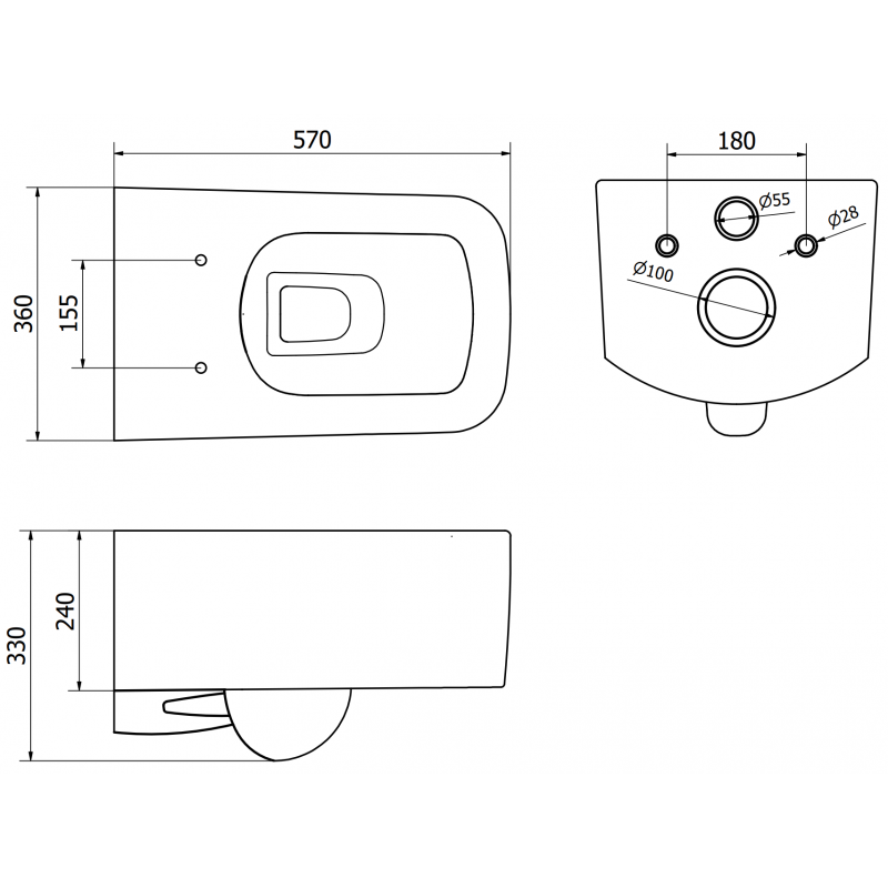 Mexen York miska wc Rimless z deską wolnoopadającą slim, duroplast, biała połysk - 30114000