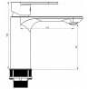 Mexen Milo DF05 zestaw wannowy, chrom - 71303DF05-00
