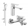 Mexen Milo DF05 zestaw wannowy, chrom - 71303DF05-00
