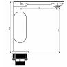 Mexen Milo DF40 zestaw wannowy, chrom - 713053DF40-00