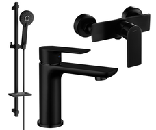 Mexen Alfa DQ40 zestaw prysznicowy, czarny - 745704DQ40-70