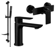 Mexen Alfa DF72 zestaw prysznicowy, czarny - 745704DF72-70