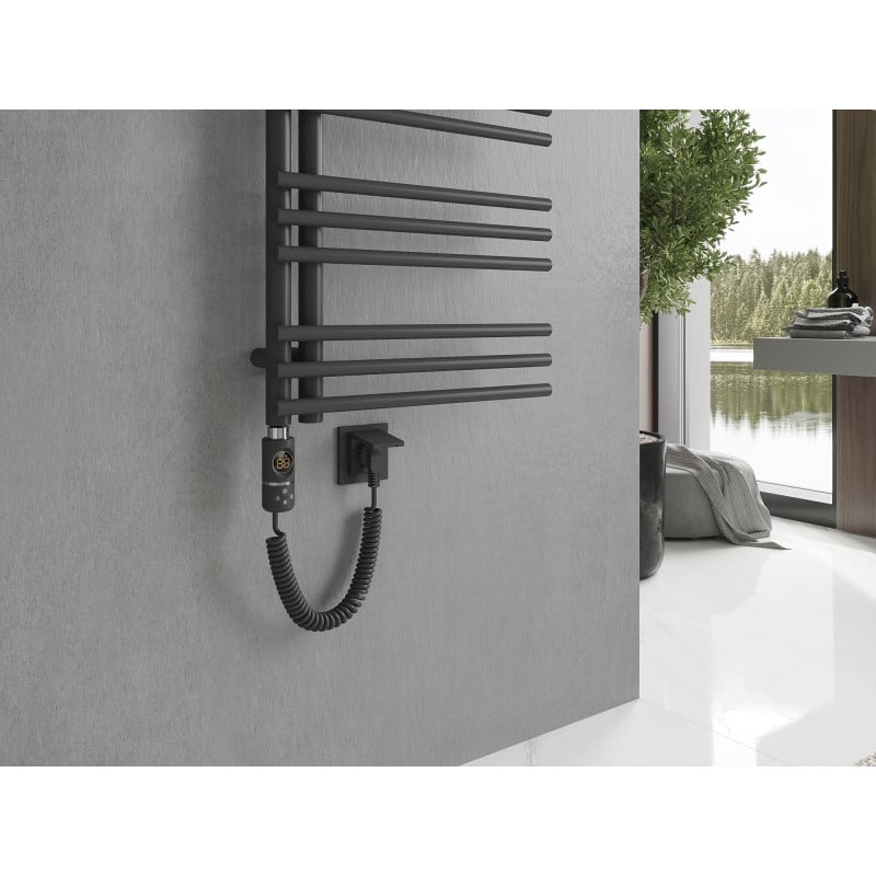 Mexen Neptun grzejnik elektryczny 1400 x 500 mm, 600 W, antracyt - W101-1400-500-2600-66