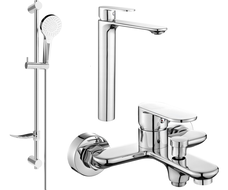 Mexen Milo DF05 zestaw wannowy, chrom - 71313DF05-00