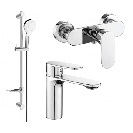 Mexen Milo DF05 zestaw prysznicowy, chrom - 71304DF05-00