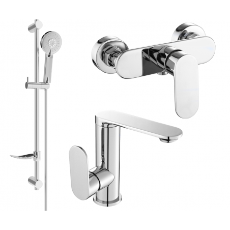 Mexen Milo DF40 zestaw prysznicowy, chrom - 713054DF40-00