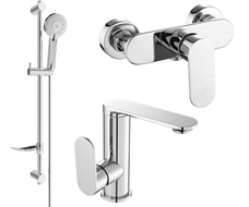 Mexen Milo DF40 zestaw prysznicowy, chrom - 713054DF40-00