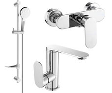 Mexen Milo DF05 zestaw prysznicowy, chrom - 713054DF05-00