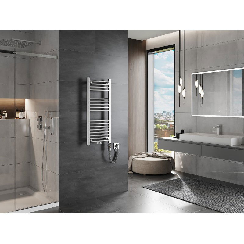 Mexen Mars grzejnik elektryczny 900 x 400 mm, 300 W, chrom - W110-0900-400-2300-01