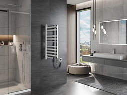 Mexen Mars grzejnik elektryczny 900 x 400 mm, 300 W, chrom - W110-0900-400-2300-01