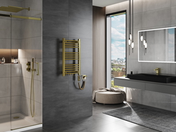 Mexen Mars grzejnik elektryczny 700 x 400 mm, 300 W, złoty - W110-0700-400-2300-50