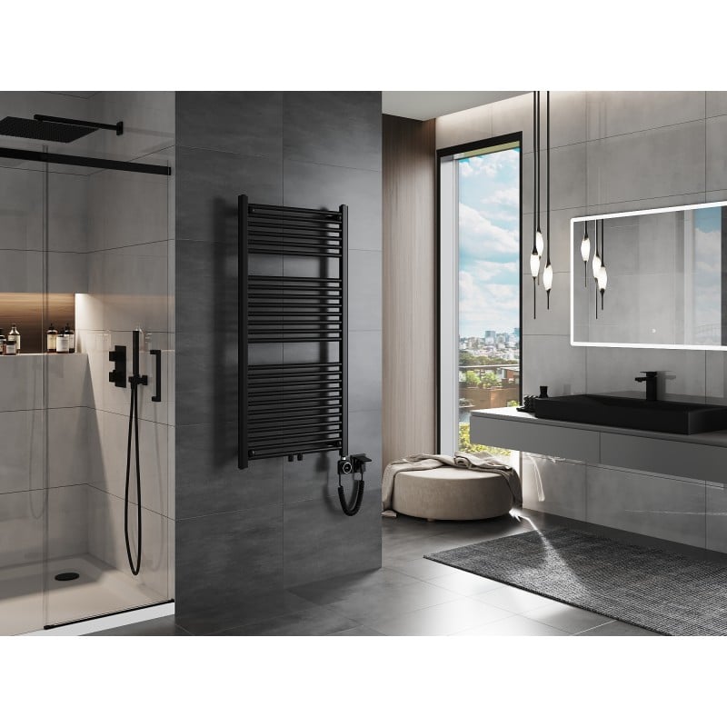 Mexen Mars grzejnik elektryczny 1200 x 600 mm, 600 W, czarny - W110-1200-600-6600-70