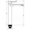 Mexen Milo DF05 zestaw prysznicowy, czarny - 71314DF05-70