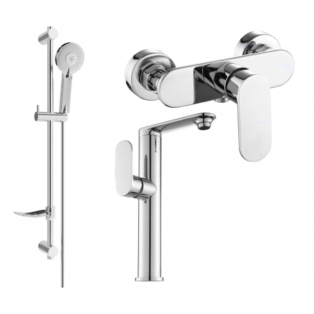 Mexen Milo DF40 zestaw prysznicowy, chrom - 713154DF40-00