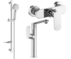 Mexen Milo DF40 zestaw prysznicowy, chrom - 713154DF40-00