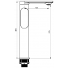 Mexen Milo DF40 zestaw prysznicowy, chrom - 713154DF40-00
