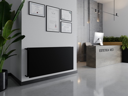 Mexen CHF20 Hygiene Flat grzejnik płytowy 900 x 1800 mm, podłączenie boczne, 2516 W, czarny - W420HF-090-180-70