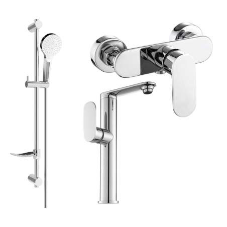 Mexen Milo DF05 zestaw prysznicowy, chrom - 713154DF05-00