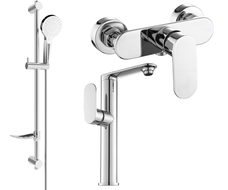 Mexen Milo DF05 zestaw prysznicowy, chrom - 713154DF05-00