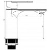 Mexen Milo R40 zestaw wannowy, złoty - 71303R40-50