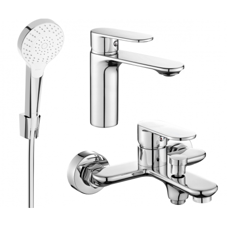 Mexen Milo R05 zestaw wannowy, chrom - 71303R05-00