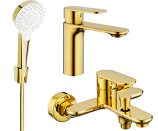 Mexen Milo R05 zestaw wannowy, złoty - 71303R05-50