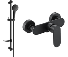 Mexen Milo DF05 bateria prysznicowa z zestawem prysznicowym, czarna - 7134R05-70