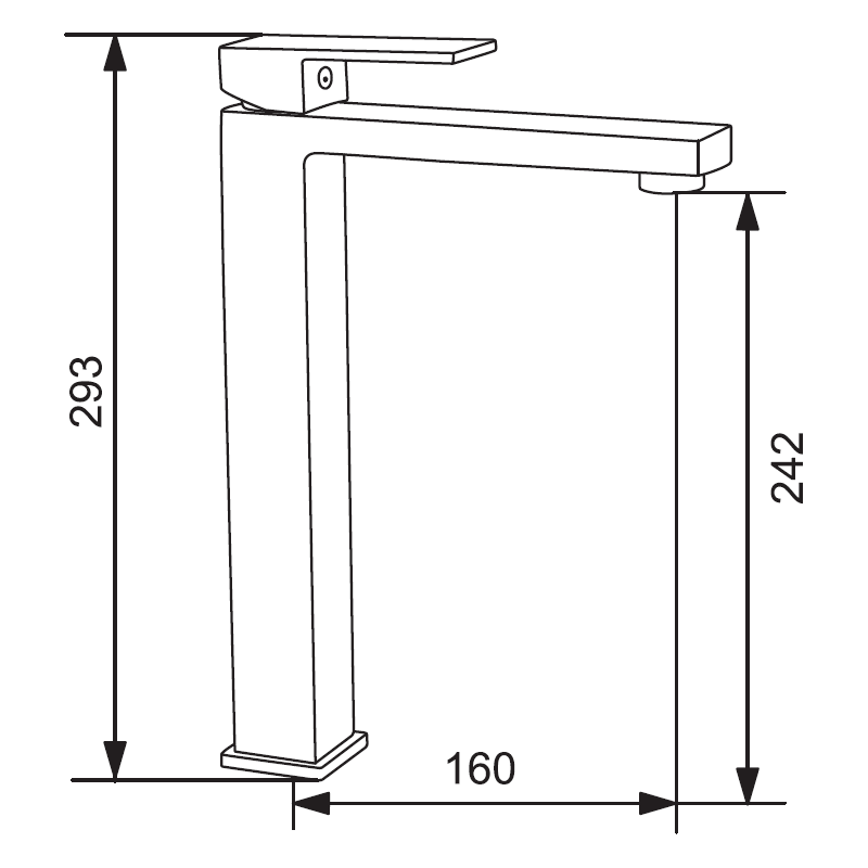 Mexen Uno DQ45 zestaw wannowy, chrom - 71413DQ45-00