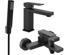 Mexen Uno R77 zestaw wannowy, czarny - 71403R77-70