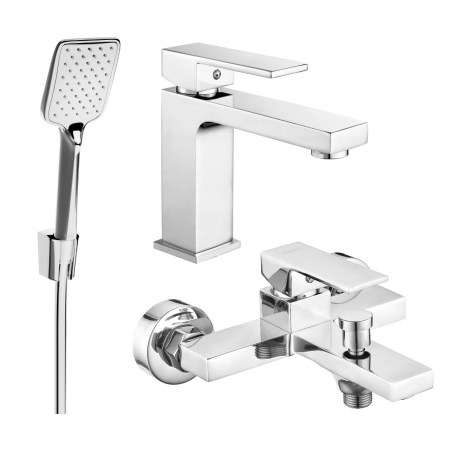 Mexen Uno R62 zestaw wannowy, chrom - 71403R62-00