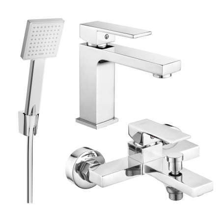 Mexen Uno R45 zestaw wannowy, chrom - 71403R45-00