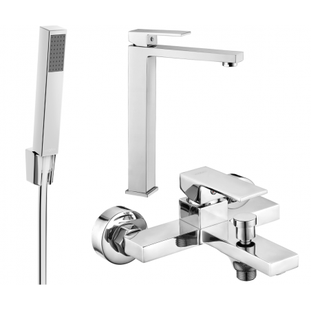 Mexen Uno R77 zestaw wannowy, chrom - 71413R77-00