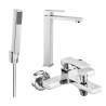 Mexen Uno R77 zestaw wannowy, chrom - 71413R77-00