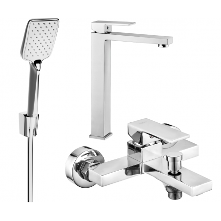 Mexen Uno R62 zestaw wannowy, chrom - 71413R62-00