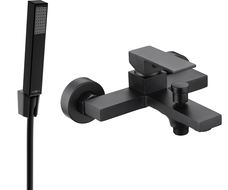 Mexen Uno R77 bateria wannowa z zestawem prysznicowym, czarna - 7143R77-70