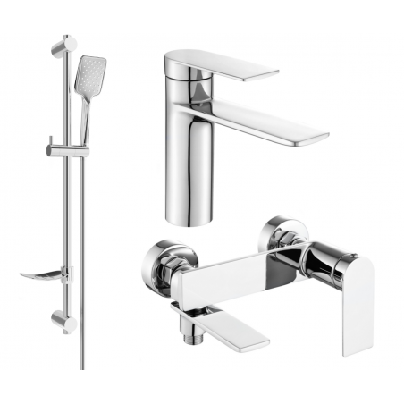 Mexen Zero DF62 zestaw wannowy, chrom - 71103DF62-00