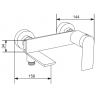 Mexen Zero DS70 zestaw wannowy, chrom - 71103DS70-00