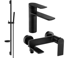 Mexen Zero DS70 zestaw wannowy, czarny - 71103DS70-70