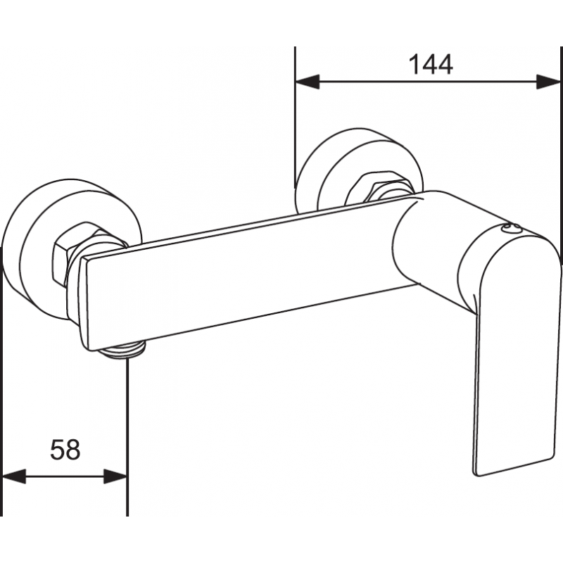 Mexen Zero DF70 zestaw prysznicowy, chrom - 71104DF70-00