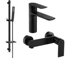 Mexen Zero DQ02 zestaw prysznicowy, czarny - 71104DQ02-70