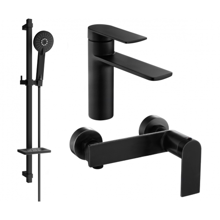 Mexen Zero DQ40 zestaw prysznicowy, czarny - 71104DQ40-70