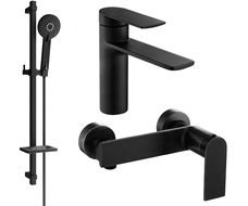 Mexen Zero DQ40 zestaw prysznicowy, czarny - 71104DQ40-70