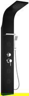 Mexen Borg panel prysznicowy, czarny - 7615-03-70